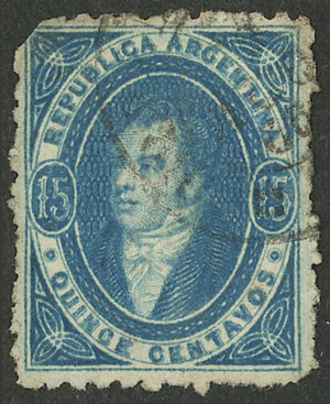 Lot 81 - Argentina rivadavias -  Guillermo Jalil - Philatino Auction # 2403 ARGENTINA: 