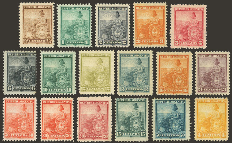 Lot 212 - Argentina general issues -  Guillermo Jalil - Philatino Auction # 2403 ARGENTINA: 