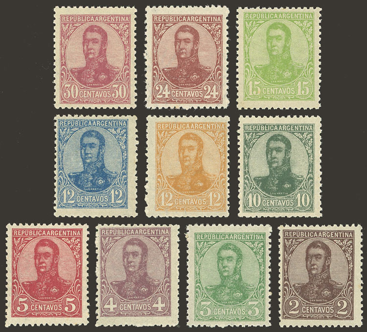 Lot 253 - Argentina general issues - Guillermo Jalil - Philatino Auction # 2403 ARGENTINA: Lot 253 - Argentina general issues - Guillermo Jalil - Philatino Auction # 2403 ARGENTINA: