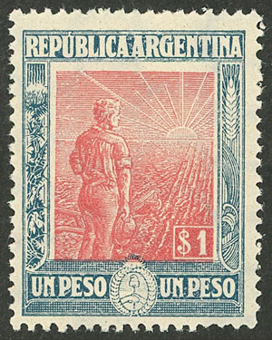 Lot 293 - Argentina general issues -  Guillermo Jalil - Philatino Auction # 2403 ARGENTINA: 