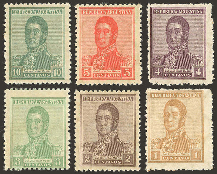 Lot 327 - Argentina general issues -  Guillermo Jalil - Philatino Auction # 2403 ARGENTINA: 