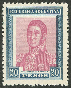 Lot 337 - Argentina general issues -  Guillermo Jalil - Philatino Auction # 2403 ARGENTINA: 