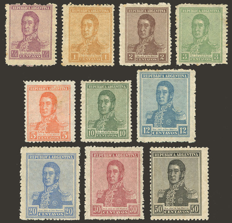 Lot 362 - Argentina general issues -  Guillermo Jalil - Philatino Auction # 2403 ARGENTINA: 