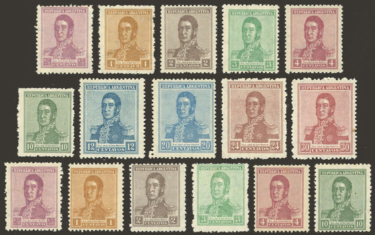 Lot 378 - Argentina general issues -  Guillermo Jalil - Philatino Auction # 2403 ARGENTINA: 