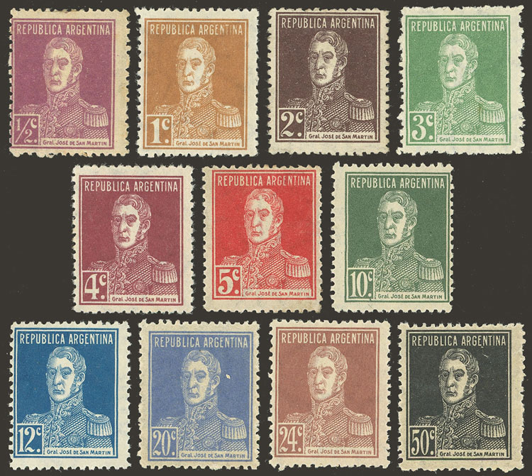 Lot 383 - Argentina general issues -  Guillermo Jalil - Philatino Auction # 2403 ARGENTINA: 