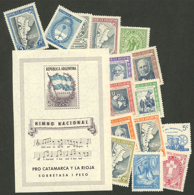 Lot 658 - Argentina general issues -  Guillermo Jalil - Philatino Auction # 2403 ARGENTINA: 