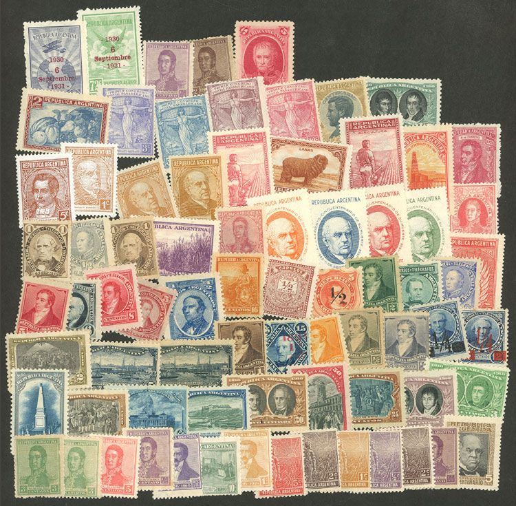 Lot 1484 - Argentina lots -  Guillermo Jalil - Philatino Auction # 2403 ARGENTINA: 