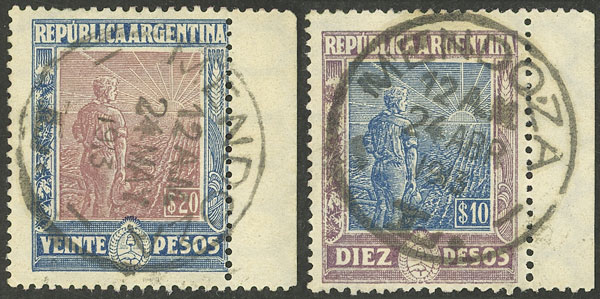 Lot 297 - Argentina general issues -  Guillermo Jalil - Philatino Auction # 2403 ARGENTINA: 