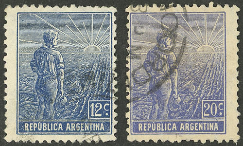 Lot 306 - Argentina general issues - Guillermo Jalil - Philatino Auction # 2403 ARGENTINA: Lot 306 - Argentina general issues - Guillermo Jalil - Philatino Auction # 2403 ARGENTINA:
