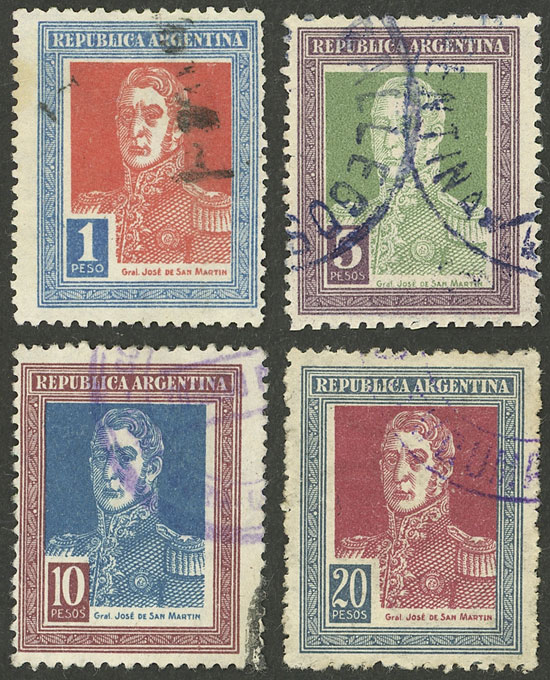 Lot 387 - Argentina general issues -  Guillermo Jalil - Philatino Auction # 2403 ARGENTINA: 