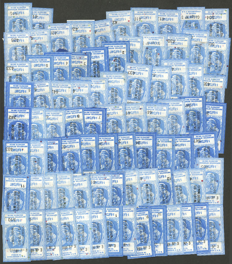 Lot 1478 - Argentina revenue stamps -  Guillermo Jalil - Philatino Auction # 2403 ARGENTINA: 