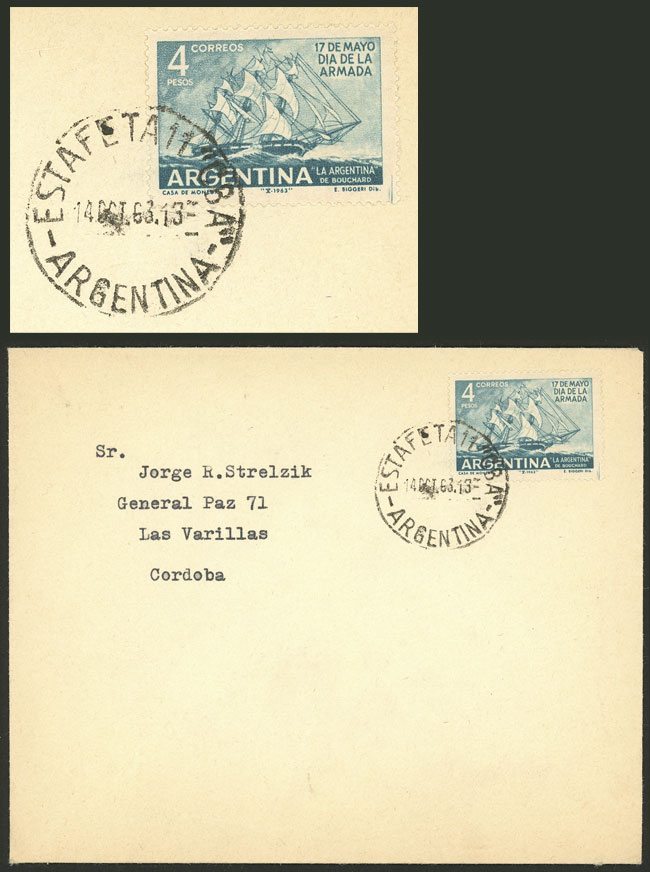 Lot 1444 - Argentina postal history -  Guillermo Jalil - Philatino Auction # 2403 ARGENTINA: 