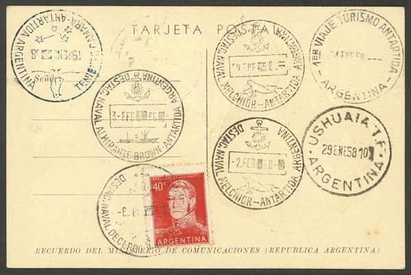Lot 5 - argentine antarctica postal history - Guillermo Jalil - Philatino Auction # 2403 ARGENTINA: Lot 5 - argentine antarctica postal history - Guillermo Jalil - Philatino Auction # 2403 ARGENTINA: