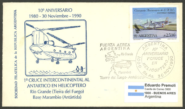 Lot 13 - argentine antarctica postal history - Guillermo Jalil - Philatino Auction # 2403 ARGENTINA: Lot 13 - argentine antarctica postal history - Guillermo Jalil - Philatino Auction # 2403 ARGENTINA: