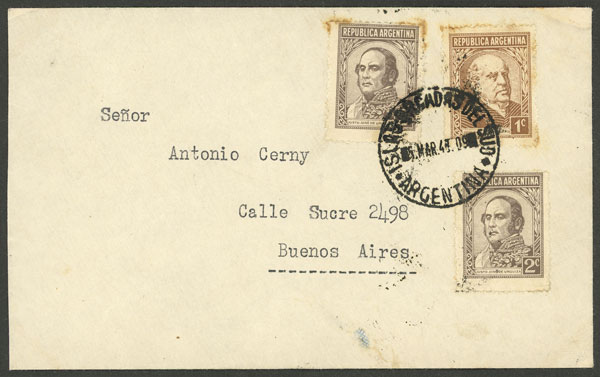 Lot 19 - ARGENTINE ANTARCTICA - ISLAS ORCADAS postal history - Guillermo Jalil - Philatino Auction # 2403 ARGENTINA: Lot 19 - ARGENTINE ANTARCTICA - ISLAS ORCADAS postal history - Guillermo Jalil - Philatino Auction # 2403 ARGENTINA: