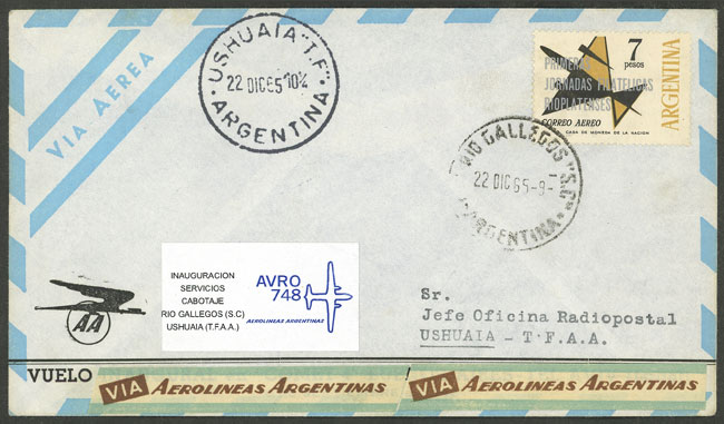 Lot 1446 - Argentina postal history -  Guillermo Jalil - Philatino Auction # 2403 ARGENTINA: 