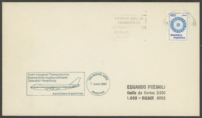 Lot 1460 - Argentina postal history -  Guillermo Jalil - Philatino Auction # 2403 ARGENTINA: 