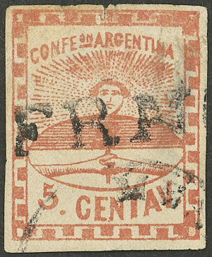 Lot 47 - Argentina confederation - Guillermo Jalil - Philatino Auction # 2403 ARGENTINA: Lot 47 - Argentina confederation - Guillermo Jalil - Philatino Auction # 2403 ARGENTINA: