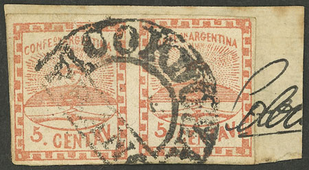 Lot 49 - Argentina confederation - Guillermo Jalil - Philatino Auction # 2403 ARGENTINA: Lot 49 - Argentina confederation - Guillermo Jalil - Philatino Auction # 2403 ARGENTINA: