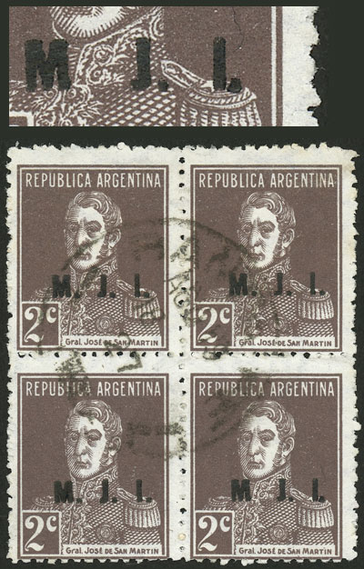 Lot 1223 - Argentina official stamps -  Guillermo Jalil - Philatino Auction # 2403 ARGENTINA: 