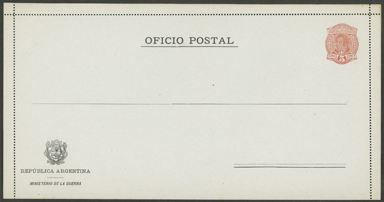 Lot 1335 - Argentina Postal stationery -  Guillermo Jalil - Philatino Auction # 2403 ARGENTINA: 