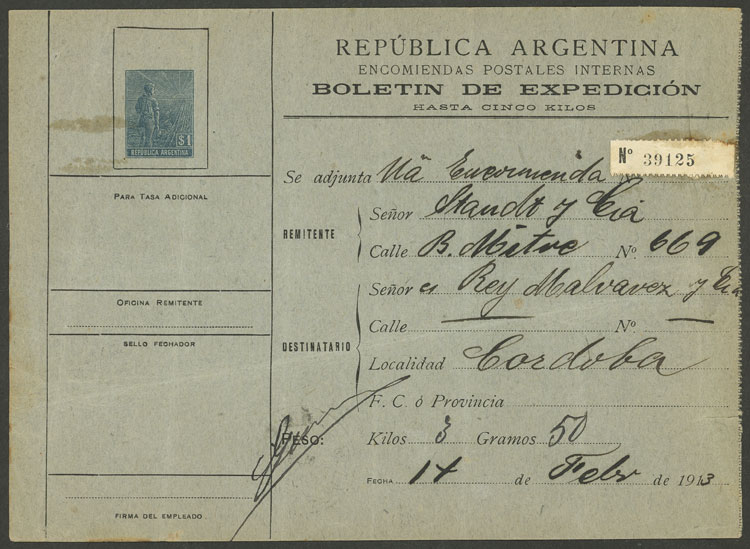 Lot 1326 - Argentina Postal stationery - Guillermo Jalil - Philatino Auction # 2403 ARGENTINA: Lot 1326 - Argentina Postal stationery - Guillermo Jalil - Philatino Auction # 2403 ARGENTINA: