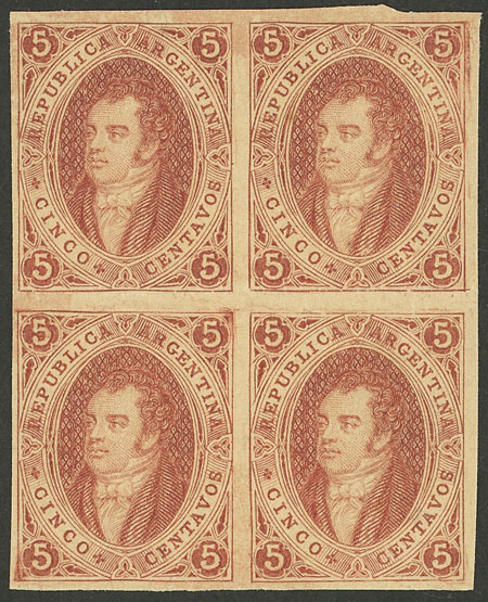 Lot 108 - Argentina rivadavias -  Guillermo Jalil - Philatino Auction # 2404 ARGENTINA: Special February auction (2nd part)