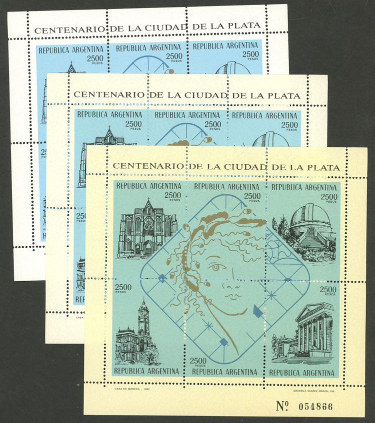 Lot 215 - Argentina souvenir sheets - Guillermo Jalil - Philatino Auction # 2404 ARGENTINA: Special February auction (2nd part) Lot 215 - Argentina souvenir sheets - Guillermo Jalil - Philatino Auction # 2404 ARGENTINA: Special February auction (2nd part)