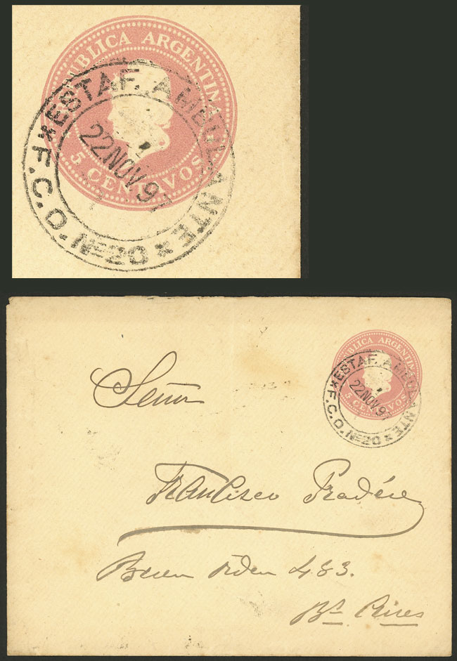 Lot 263 - Argentina postal history -  Guillermo Jalil - Philatino Auction # 2404 ARGENTINA: Special February auction (2nd part)