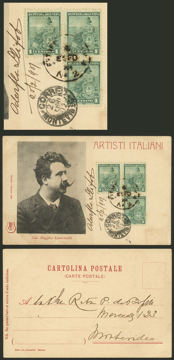 Lot 269 - Argentina postal history -  Guillermo Jalil - Philatino Auction # 2404 ARGENTINA: Special February auction (2nd part)