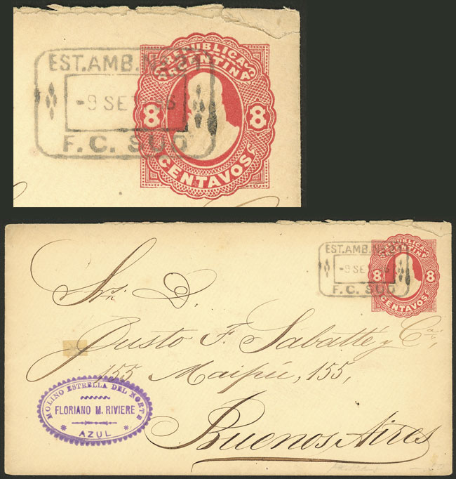 Lot 248 - Argentina postal history - Guillermo Jalil - Philatino Auction # 2404 ARGENTINA: Special February auction (2nd part) Lot 248 - Argentina postal history - Guillermo Jalil - Philatino Auction # 2404 ARGENTINA: Special February auction (2nd part)