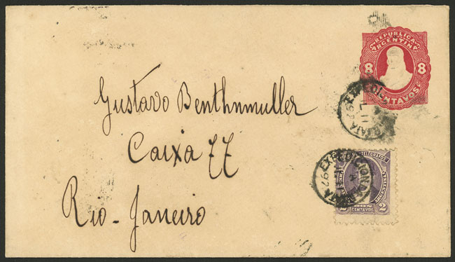 Lot 256 - Argentina postal history -  Guillermo Jalil - Philatino Auction # 2404 ARGENTINA: Special February auction (2nd part)