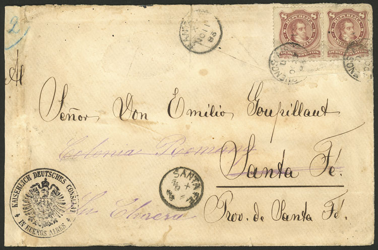 Lot 246 - Argentina postal history - Guillermo Jalil - Philatino Auction # 2404 ARGENTINA: Special February auction (2nd part) Lot 246 - Argentina postal history - Guillermo Jalil - Philatino Auction # 2404 ARGENTINA: Special February auction (2nd part)