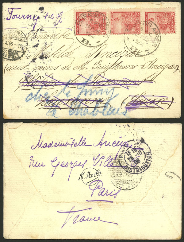 Lot 275 - Argentina postal history -  Guillermo Jalil - Philatino Auction # 2404 ARGENTINA: Special February auction (2nd part)