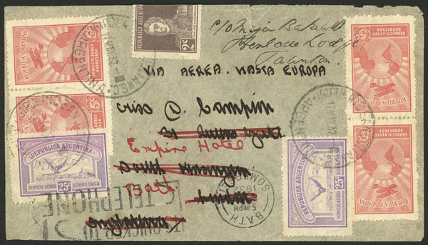 Lot 288 - Argentina postal history - Guillermo Jalil - Philatino Auction # 2404 ARGENTINA: Special February auction (2nd part) Lot 288 - Argentina postal history - Guillermo Jalil - Philatino Auction # 2404 ARGENTINA: Special February auction (2nd part)