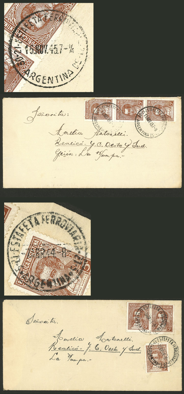 Lot 295 - Argentina postal history - Guillermo Jalil - Philatino Auction # 2404 ARGENTINA: Special February auction (2nd part) Lot 295 - Argentina postal history - Guillermo Jalil - Philatino Auction # 2404 ARGENTINA: Special February auction (2nd part)
