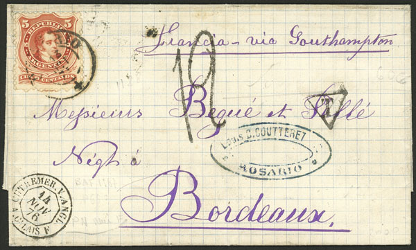 Lot 242 - Argentina postal history - Guillermo Jalil - Philatino Auction # 2404 ARGENTINA: Special February auction (2nd part) Lot 242 - Argentina postal history - Guillermo Jalil - Philatino Auction # 2404 ARGENTINA: Special February auction (2nd part)