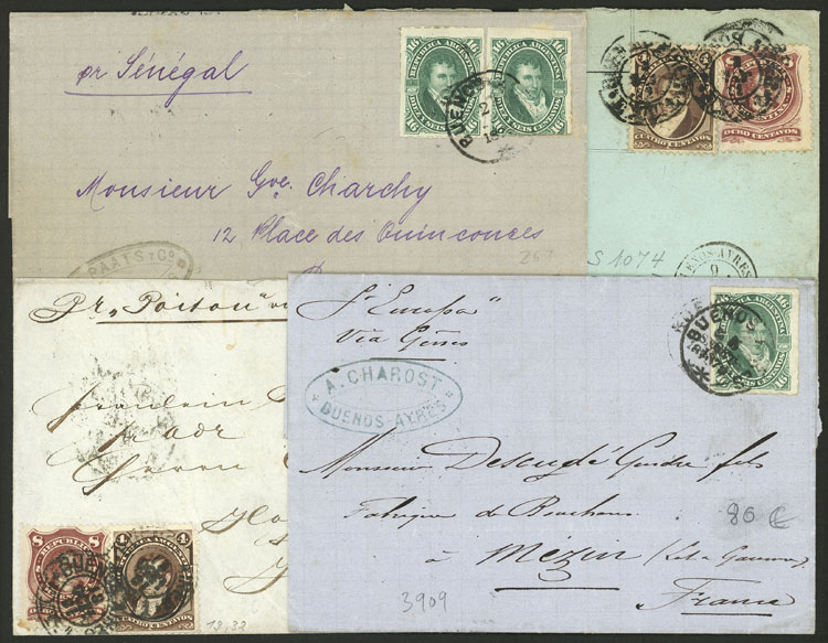 Lot 244 - Argentina postal history - Guillermo Jalil - Philatino Auction # 2404 ARGENTINA: Special February auction (2nd part) Lot 244 - Argentina postal history - Guillermo Jalil - Philatino Auction # 2404 ARGENTINA: Special February auction (2nd part)