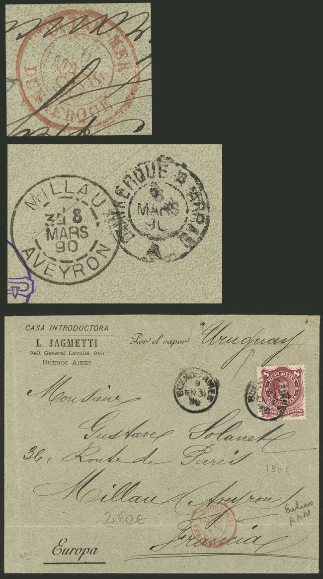 Lot 249 - Argentina postal history - Guillermo Jalil - Philatino Auction # 2404 ARGENTINA: Special February auction (2nd part) Lot 249 - Argentina postal history - Guillermo Jalil - Philatino Auction # 2404 ARGENTINA: Special February auction (2nd part)