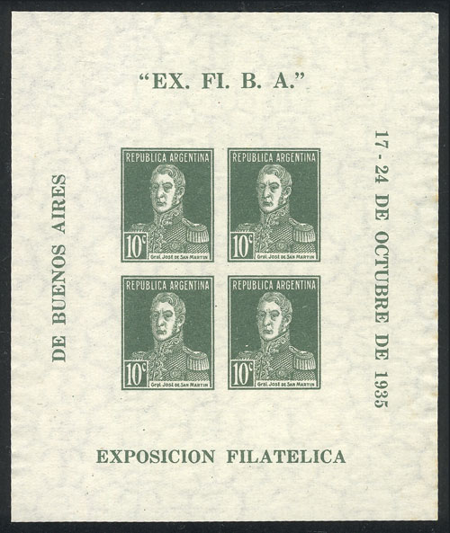 Lot 812 - Argentina souvenir sheets - Guillermo Jalil - Philatino Auction # 2405 ARGENTINA: Lot 812 - Argentina souvenir sheets - Guillermo Jalil - Philatino Auction # 2405 ARGENTINA: