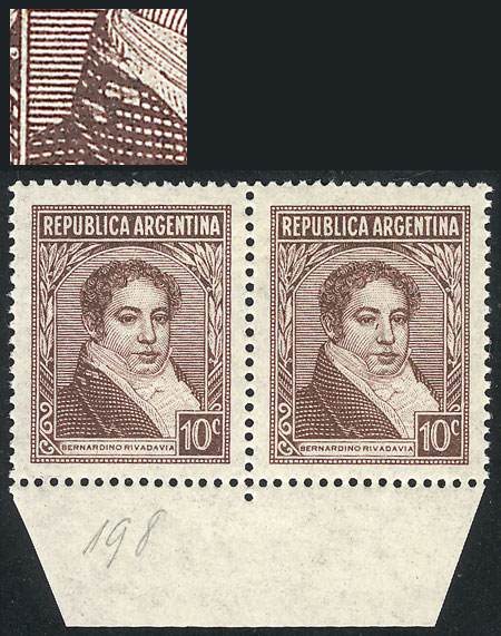 Lot 319 - Argentina general issues -  Guillermo Jalil - Philatino Auction # 2405 ARGENTINA: