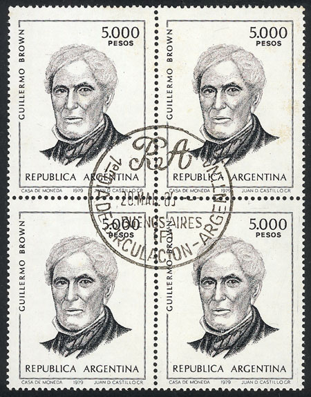 Lot 702 - Argentina general issues -  Guillermo Jalil - Philatino Auction # 2405 ARGENTINA: