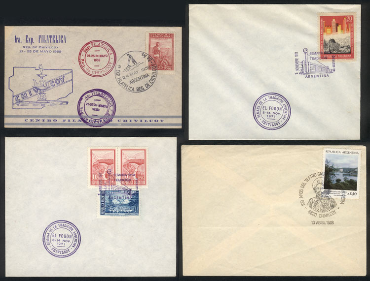 Lot 1021 - Argentina postal history - Guillermo Jalil - Philatino Auction # 2405 ARGENTINA: Lot 1021 - Argentina postal history - Guillermo Jalil - Philatino Auction # 2405 ARGENTINA: