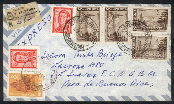 Lot 1028 - Argentina postal history -  Guillermo Jalil - Philatino Auction # 2405 ARGENTINA: