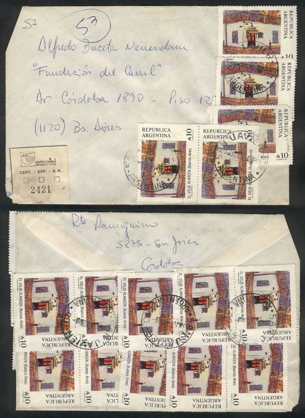 Lot 1058 - Argentina postal history -  Guillermo Jalil - Philatino Auction # 2405 ARGENTINA: