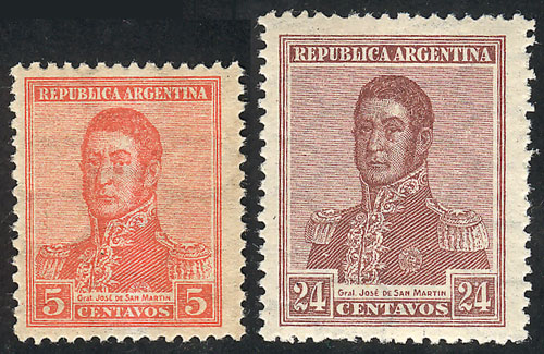 Lot 221 - Argentina general issues -  Guillermo Jalil - Philatino Auction # 2405 ARGENTINA: