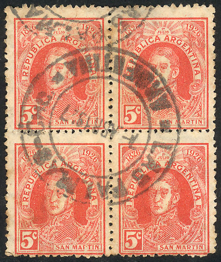 Lot 261 - Argentina general issues -  Guillermo Jalil - Philatino Auction # 2405 ARGENTINA: