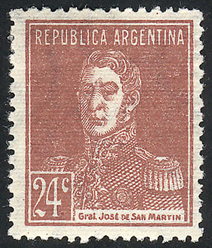 Lot 256 - Argentina general issues -  Guillermo Jalil - Philatino Auction # 2405 ARGENTINA: