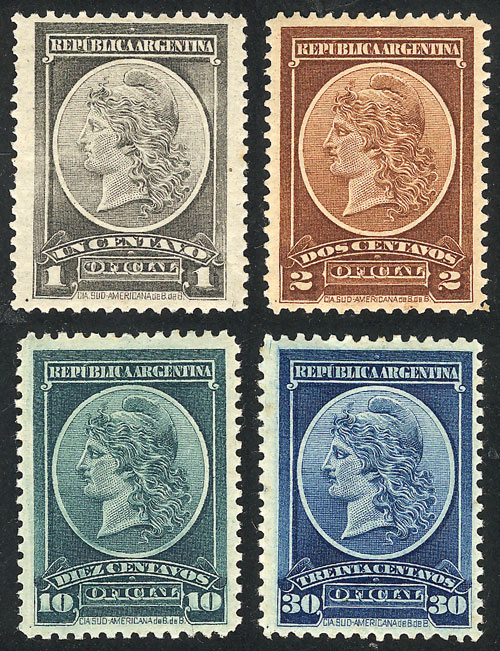 Lot 889 - Argentina official stamps - Guillermo Jalil - Philatino Auction # 2405 ARGENTINA: Lot 889 - Argentina official stamps - Guillermo Jalil - Philatino Auction # 2405 ARGENTINA: