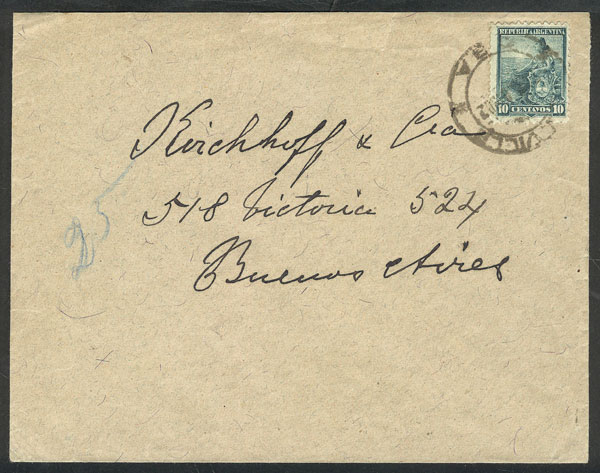Lot 977 - Argentina postal history -  Guillermo Jalil - Philatino Auction # 2405 ARGENTINA: